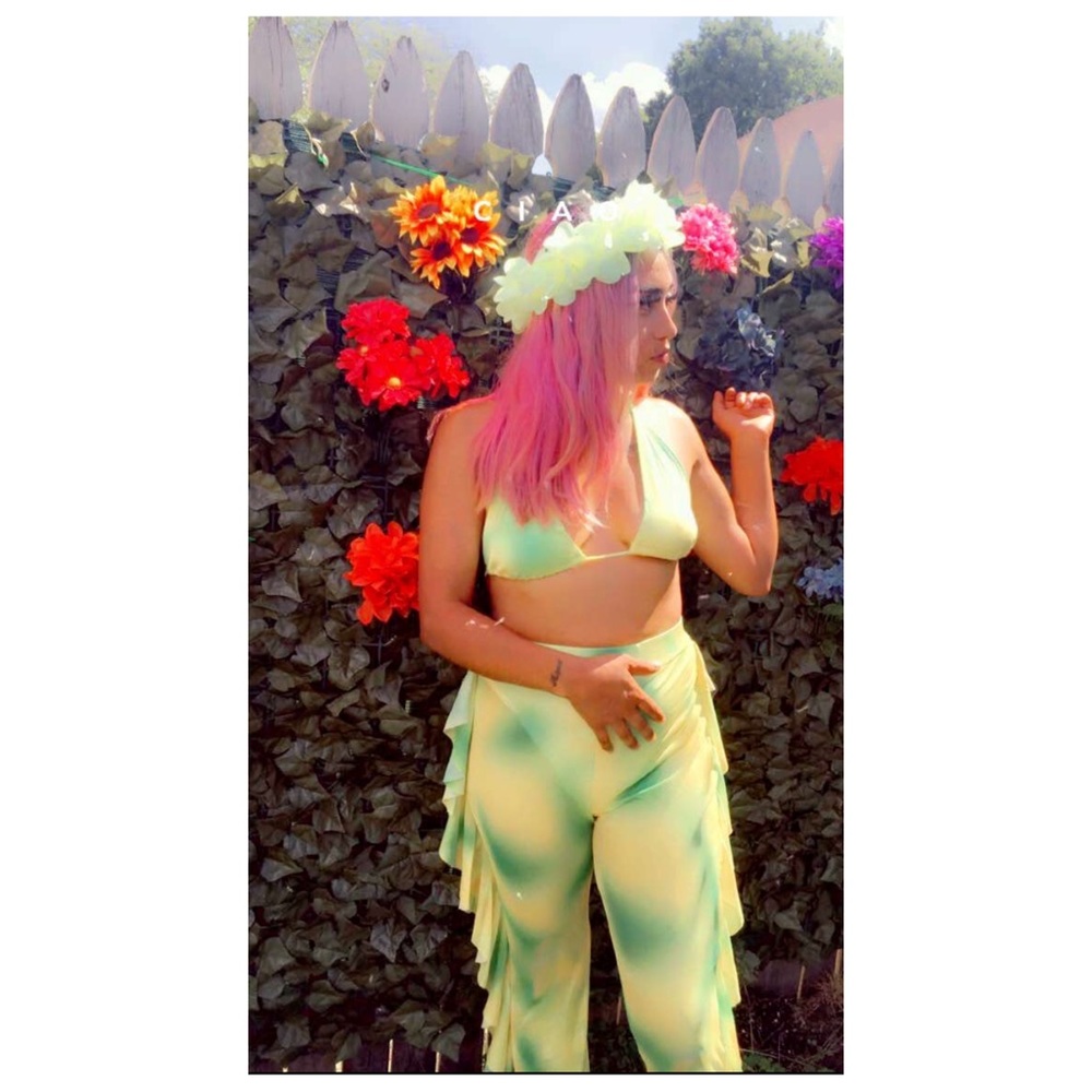 2 Piece Key Lime Bathing Suit Set